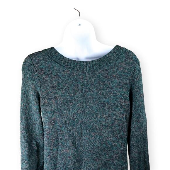 Club Monaco Italian Yarn Amelia Sweater Mini Dress Marled Green XS - Picture 9 of 11